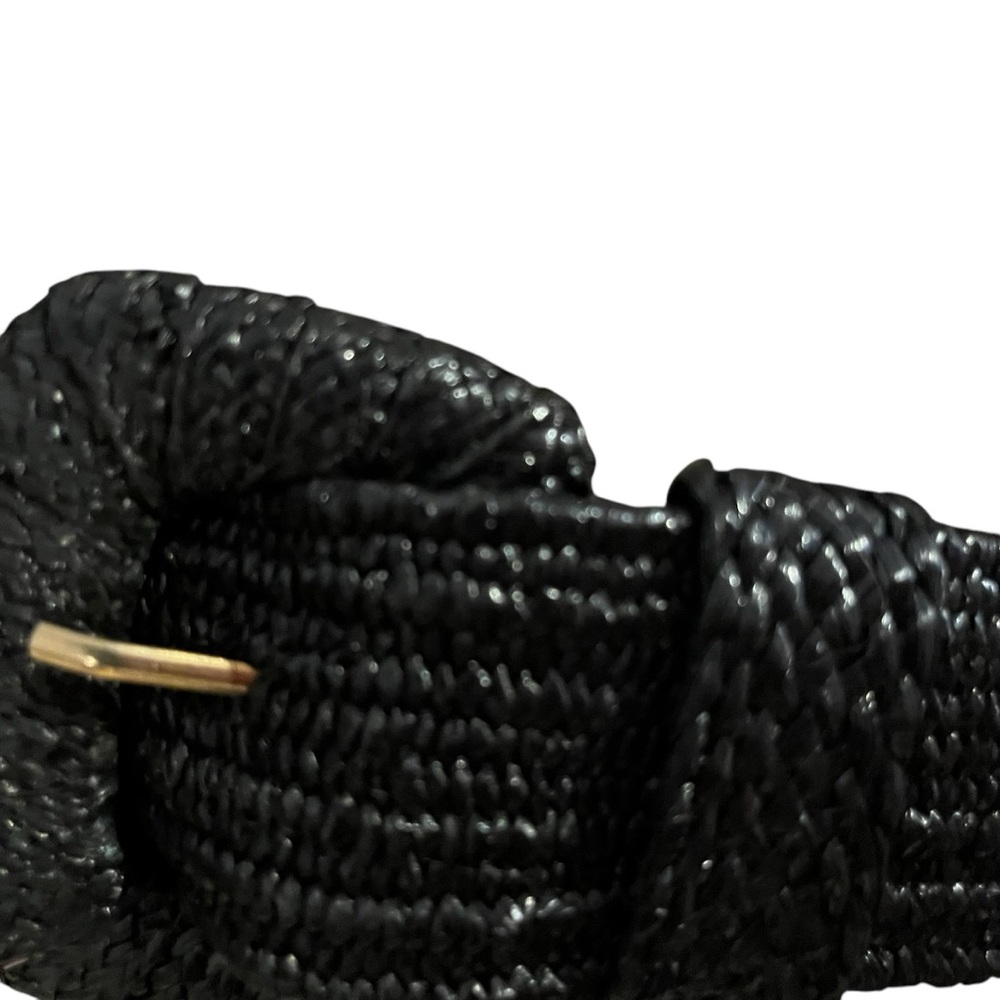 Elegant Black Woven stretch wicker Belt size 1X - Picture 7 of 14